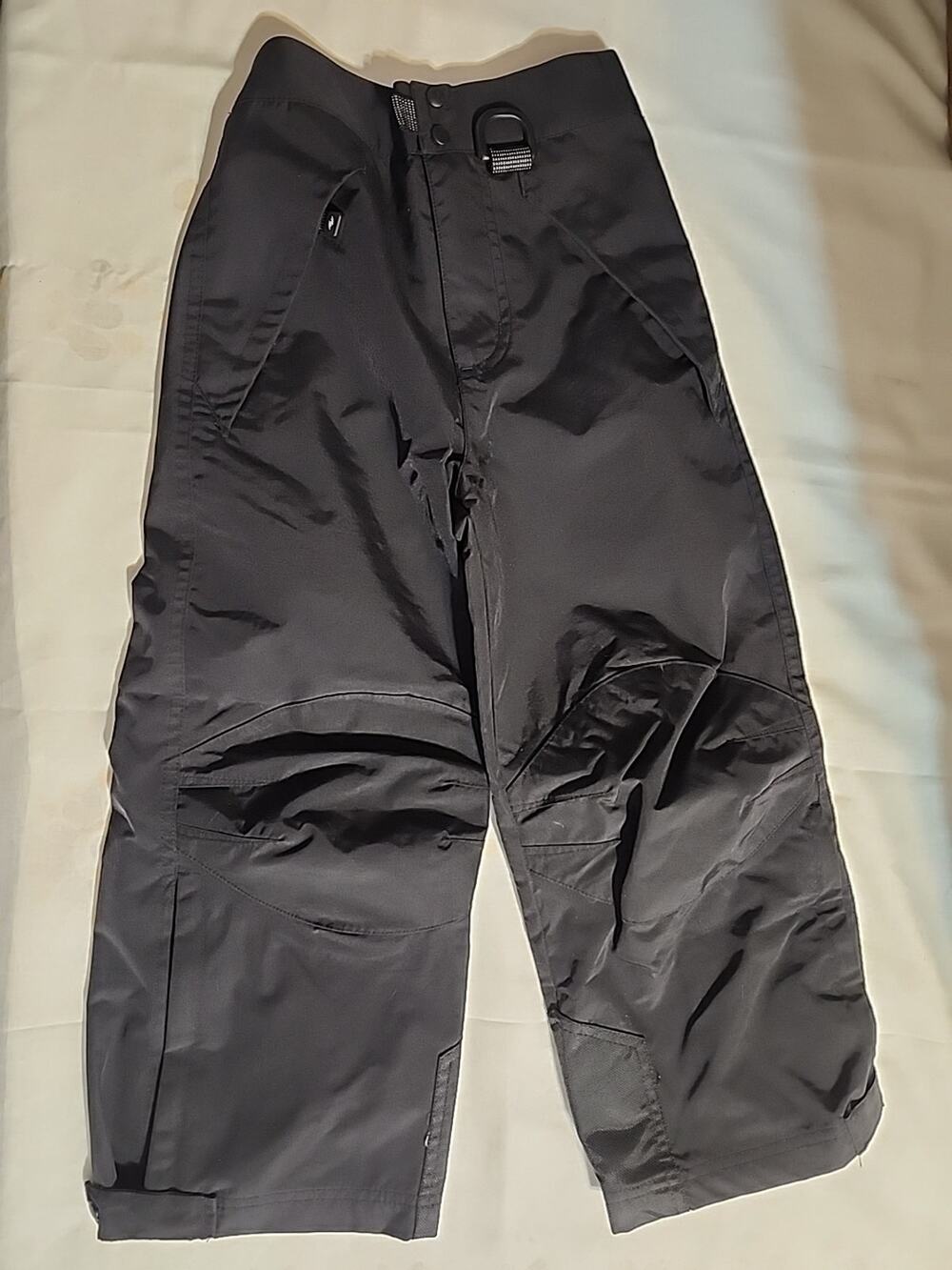 Athletic Works Boys 10 Snow Pant Layered Insulated Stretch Waist Black Pockets